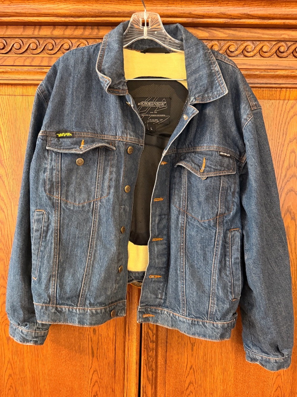 AGV Sport Shadow Kevlar Denim Jacket Biker